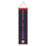 Houston Astros Hustle Town 8x32 Inch Vertical Wool Embroidered Hanging Banner