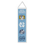UNC Tar Heels Evolution 8x32 Inch Vertical Wool Embroidered Hanging Banner