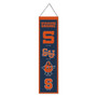 Syracuse University Orange Evolution 8x32 Inch Vertical Wool Embroidered Hanging Banner