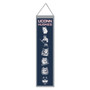 University of Connecticut Huskies Evolution 8x32 Inch Vertical Wool Embroidered Hanging Banner