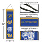 University of Pittsburgh Panthers Evolution 8x32 Inch Vertical Wool Embroidered Hanging Banner