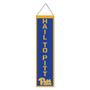 University of Pittsburgh Panthers Hail To Pitt 8x32 Inch Vertical Wool Embroidered Hanging Banner