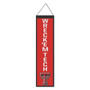 Texas Tech University Red Raiders Wreck 'Em Tech 8x32 Inch Vertical Wool Embroidered Hanging Banner