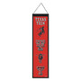Texas Tech University Red Raiders Evolution 8x32 Inch Vertical Wool Embroidered Hanging Banner