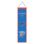 Oklahoma City Thunder Evolution 8x32 Inch Vertical Wool Embroidered Hanging Banner