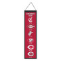 Cincinnati Reds Evolution 8x32 Inch Vertical Wool Embroidered Hanging Banner