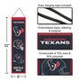 Houston Texans Evolution 8x32 Inch Vertical Wool Embroidered Hanging Banner
