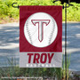 Troy University Baseball Logo Garden Flag