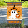 Tennessee Volunteers Happy Halloween Garden Flag