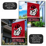 Georgia Bulldogs Wordmark Dog Logo Banner Flag