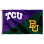 TCU vs Baylor House Divided 3x5 Flag