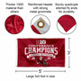 Indiana Hoosiers 2025 Big 10 Champions 3x5 Flag
