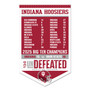 Indiana Hoosiers 2025 Undefeated Champions Banner