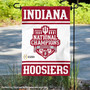 Indiana University Hoosiers 2025 College Football National Champions Garden Flag