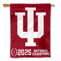 Indiana University 2025 National Champions Banner Flag