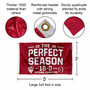 Indiana Hoosiers 2025 National Champions Perfect Season Flag