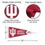 Indiana Hoosiers 2025 National Champions Perfect Season Pennant