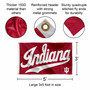 Indiana Hoosiers Script Wordmark Logo Flag