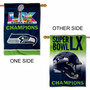 Seattle Seahawks Super Bowl LX Champions Double Sided House Banner Flag