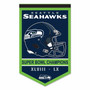 Seattle Seahawks 2 Time Super Bowl Champions Banner