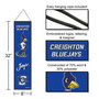 Creighton University Bluejays Evolution 8x32 Inch Vertical Wool Embroidered Hanging Banner