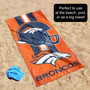 Denver Broncos Helmet 30x60 Inch Large Beach Towel