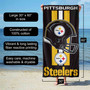 Pittsburgh Steelers Helmet 30x60 Inch Large Beach Towel