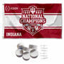 Indiana Hoosiers 2025 College Football National Champions Banner with Tack Wall Pads