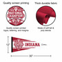 Indiana Hoosiers 2025 College Football National Champions Banner Pennant with Tack Wall Pads