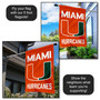 Hurricanes Logo Two Sided House Flag