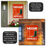 Hurricanes Logo Two Sided House Flag