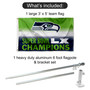 Seattle Seahawks Super Bowl LX Champions Flag Pole and Bracket Kit