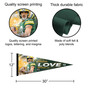 Green Bay Packers Love Pennant Banner Flag