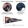Chicago Bears Williams Pennant Banner Flag