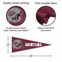 Montana Grizzlies 12 in X 30 in Football Helmet College Pennant