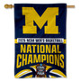 Michigan Team University Wolverines Basketball 2026 National Champions House Flag