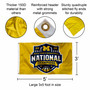 Michigan Team University Wolverines 2026 Basketball National Champions Logo Flag