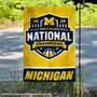 Michigan Team University Wolverines 2026 Basketball National Champions Garden Banner