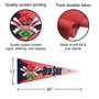 Boston Red Sox 90's Throwback MLB 12 in X 30 in Pennant