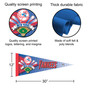 NY Yankees 90's Throwback MLB 12 in X 30 in Pennant