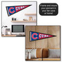 Chicago Baseball Block Stitch MLB 12 in X 30 in Pennant