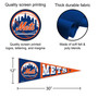 New York Mets Block Stitch Pennant