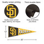San Diego Padres Block Stitch Pennant