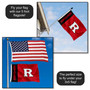 Rutgers Logo 2'x3' Flag