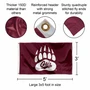 Montana Grizzlies Paw Logo 3x5 Flag