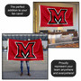 Miami Redhawks Logo 3x5 Flag