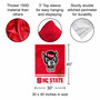 North Carolina State Wolfpack Wordmark Logo House Banner Flag