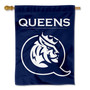 Queens University of Charlotte Logo Two Sided House Flag