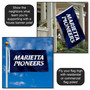 Marietta College Pioneers Wordmark 3x5 Flag