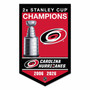 Carolina Hurricanes 2 Time Stanley Cup Champions Banner Flag
